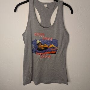 Graphic Gray Tank Top - Fun Summer Design